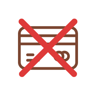 クレジット決済不可